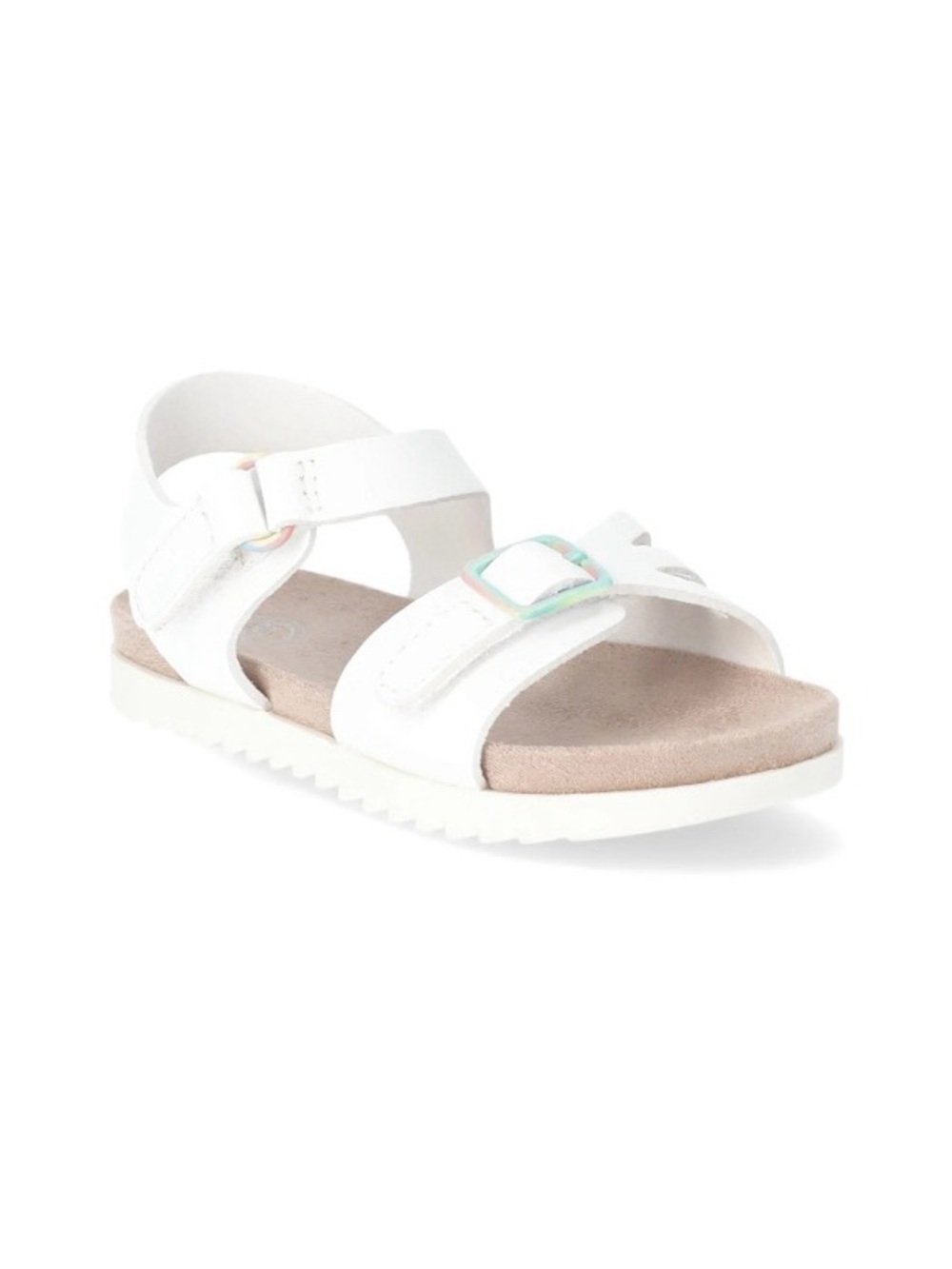 NWT. WONDER NATION Kids White Buckle Strap Sandals